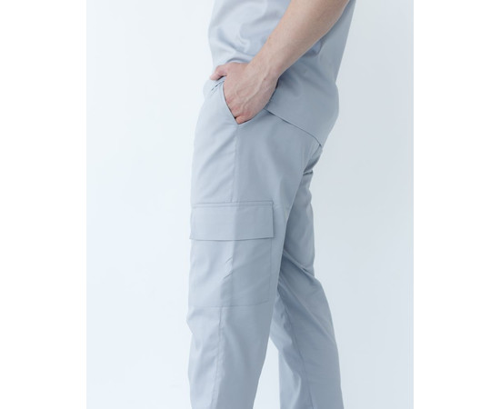 Зображення 6 Медичний костюм чоловічий Денвер сірий +SIZE р. 58, "БІЛИЙ ХАЛАТ" 447-328-679, Розмір: 58, Цвет: сірий
