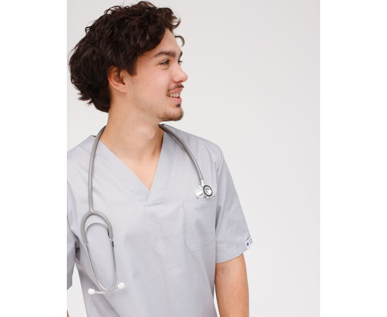 Зображення 3 Медичний костюм чоловічий Граніт сірий р. 50, "БІЛИЙ ХАЛАТ" 130-328-710, Розмір: 50, Цвет: сірий