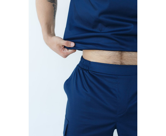 Зображення 6 Медичний костюм чоловічий Денвер темно-синій +SIZE р. 58, "БІЛИЙ ХАЛАТ" 447-406-679, Розмір: 58, Цвет: темно синій