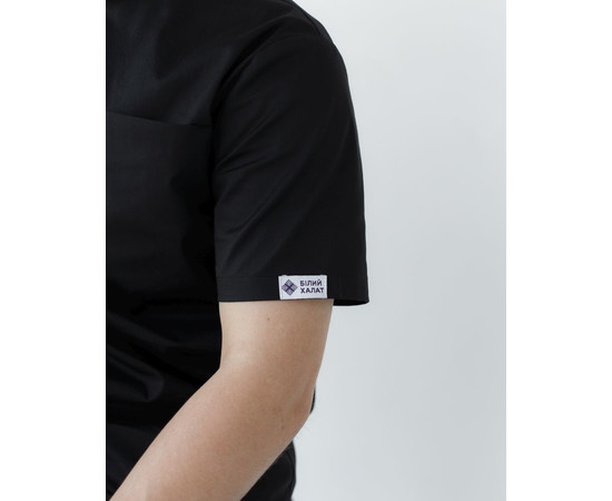 Зображення 5 Медичний костюм чоловічий Денвер чорний +SIZE р. 60, "БІЛИЙ ХАЛАТ" 447-321-679, Розмір: 60, Цвет: чорний