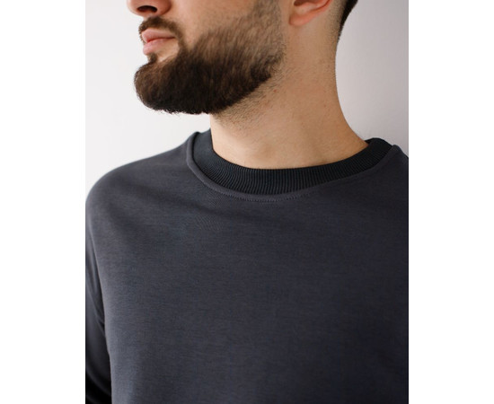 Зображення 3 Медичний світшот Монреаль чоловічий темно-сірий р. M, "БІЛИЙ ХАЛАТ" 470-408-758, Розмір: M, Цвет: темно-сірий