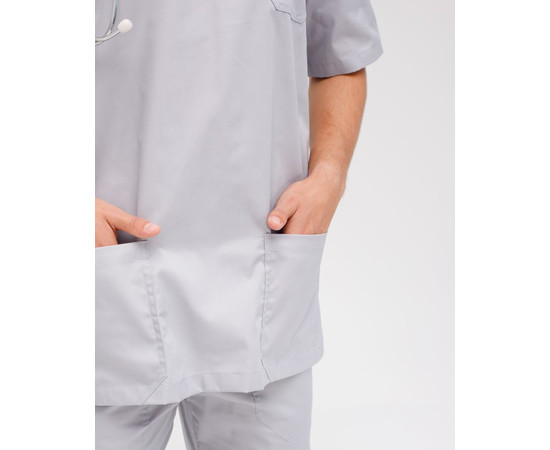 Зображення 6 Медичний костюм чоловічий Граніт сірий р. 50, "БІЛИЙ ХАЛАТ" 130-328-710, Розмір: 50, Цвет: сірий