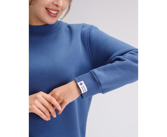 Зображення 3 Медичний утеплений світшот жіночий Онтаріо індиго р. S, "БІЛИЙ ХАЛАТ" 473-425-842, Розмір: S, Цвет: індіго