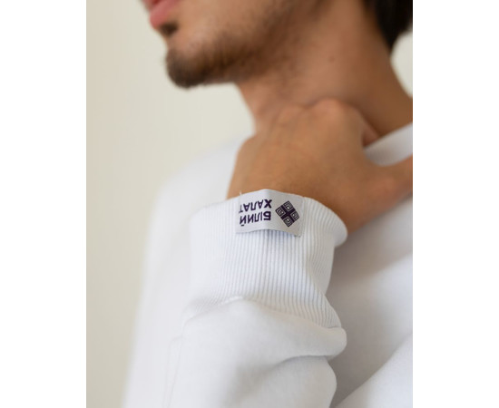 Изображение 3 Медицинский утепленный свитшот мужской Онтарио белый р. 2XL, "БЕЛЫЙ ХАЛАТ" 479-324-730, Размер: 2XL, Цвет: белый