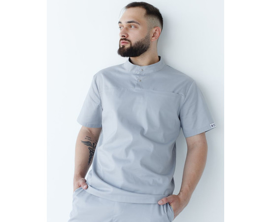 Зображення 3 Медичний костюм чоловічий Денвер сірий +SIZE р. 58, "БІЛИЙ ХАЛАТ" 447-328-679, Розмір: 58, Цвет: сірий