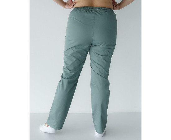 Зображення 3 Брюки медичні жіночі оливкові +SIZE р. 56, "БІЛИЙ ХАЛАТ" 387-327-758, Розмір: 56, Цвет: оливковий