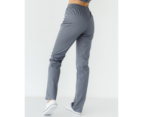 Зображення 3 Брюки медичні жіночі темно-сірі р. 48, "БІЛИЙ ХАЛАТ" 163-408-758, Розмір: 48, Цвет: темно-сірий