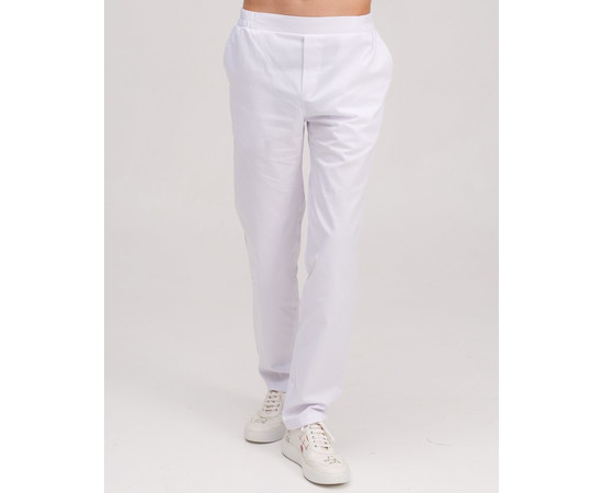 Зображення 4 Штани медичні чоловічі Бостон білі р. 52, "БІЛИЙ ХАЛАТ" 328-324-758, Розмір: 52, Цвет: білий