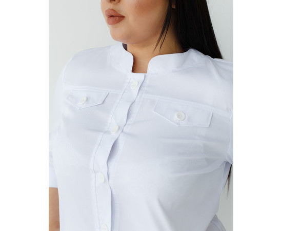 Зображення 4 Медичний халат жіночий Валері білий +SIZE р. 56, "БІЛИЙ ХАЛАТ" 156-324-677, Розмір: 56, Цвет: білий