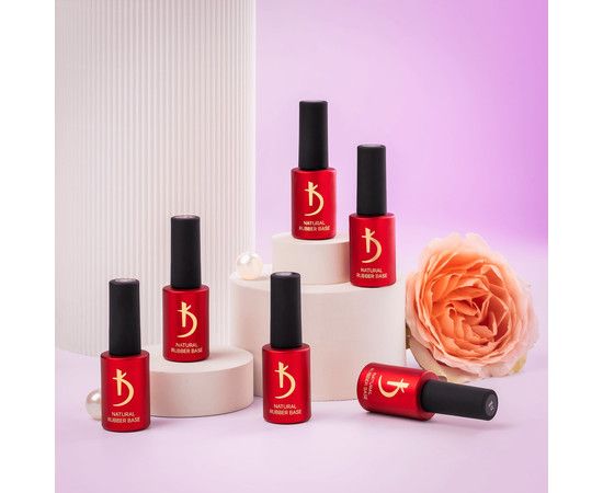 Зображення 3 База для гель-лаку Kodi Natural Rubber Base Pink, 15 мл, Об'єм (мл, г): 15, Колір: Pink