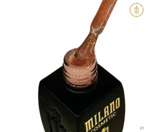 Зображення 2 База для гель лаку Milano Golden Bloom №01, 12 мл, Об'єм (мл, г): 10, Колір: 01