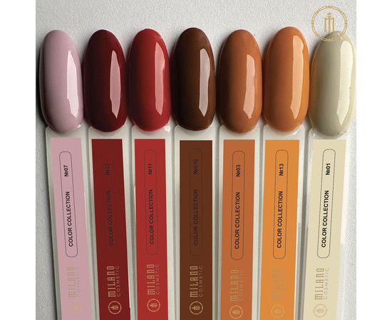 Изображение 3 Гель-лак Milano Color №09, 8 мл, Объем (мл, г): 8, Цвет: 09