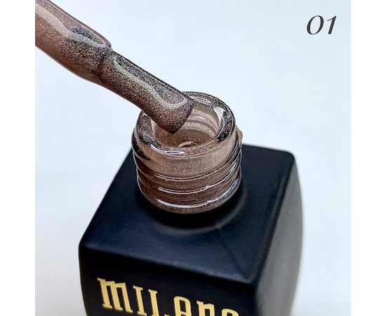 Зображення 2 Гель-лак Milano Cat Eyes Prizma №01, 8 мл, Об'єм (мл, г): 8, Колір: 01