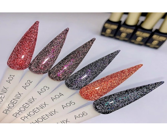 Зображення 4 Гель-лак Milano Phoenix №A-03, 8 мл, Об'єм (мл, г): 8, Колір: 03