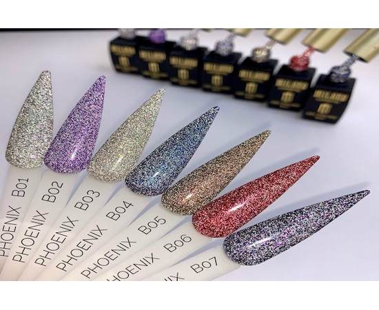 Зображення 3 Гель-лак Milano Phoenix №B-07, 8 мл, Об'єм (мл, г): 8, Колір: 07