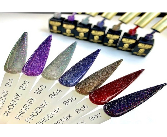 Зображення 4 Гель-лак Milano Phoenix №B-07, 8 мл, Об'єм (мл, г): 8, Колір: 07