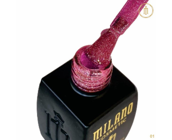 Зображення 2 Гель-лак Milano Effulgence Sun №01, 8 мл, Об'єм (мл, г): 8, Колір: 01