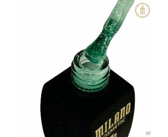 Зображення 2 База з поталлю Milano Base Yuki №02, 10 мл, Об'єм (мл, г): 10, Колір: 02