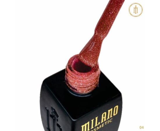 Изображение 2 Гель-лак Milano Effulgence Sun №04, 8 мл, Объем (мл, г): 8, Цвет: 04