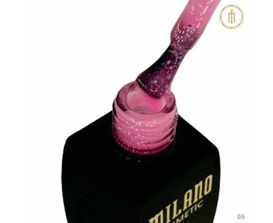 Зображення 2 База з поталлю Milano Base Yuki №05, 10 мл, Об'єм (мл, г): 10, Колір: 05