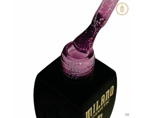 Изображение 2 База с поталью Milano Base Yuki №08, 10 мл, Объем (мл, г): 10, Цвет: 08