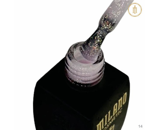 Изображение 2 База с поталью Milano Base Yuki №14, 10 мл, Объем (мл, г): 10, Цвет: 14