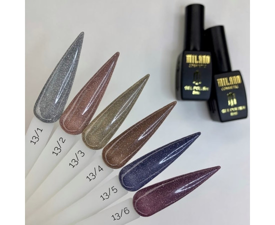 Зображення 3 Гель-лак Milano Effulgence №13/07, 8 мл, Об'єм (мл, г): 8, Колір: 13/07