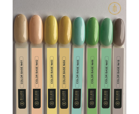 Зображення 3 База кольорова Milano Color Cover Base №01, 15 мл, Об'єм (мл, г): 15, Колір: 01