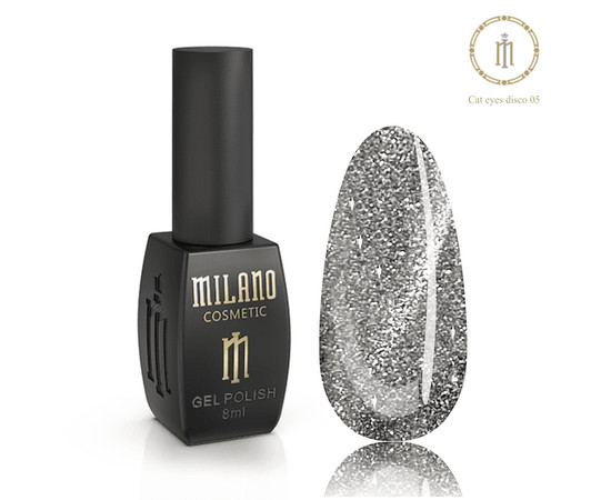 Зображення 2 Гель-лак Milano Disco Cat Eyes №05, 8 мл, Об'єм (мл, г): 8, Колір: 05