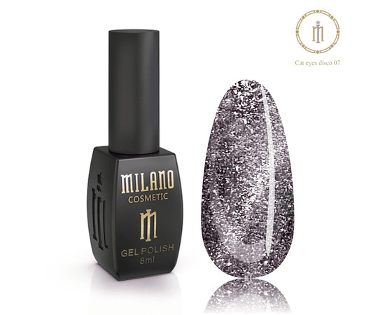 Зображення 2 Гель-лак Milano Disco Cat Eyes №07, 8 мл, Об'єм (мл, г): 8, Колір: 07