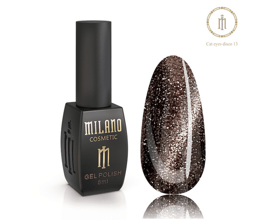 Зображення 2 Гель-лак Milano Disco Cat Eyes №13, 8 мл, Об'єм (мл, г): 8, Колір: 13