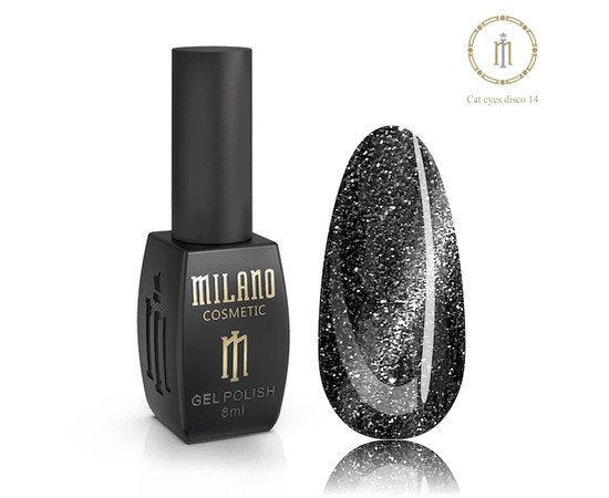 Изображение 2 Гель-лак Milano Disco Cat Eyes №14, 8 мл, Объем (мл, г): 8, Цвет: 14