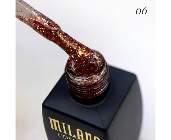 Изображение 2 Гель-лак Milano Galaxy Glitter №06, 8 мл, Объем (мл, г): 8, Цвет: 06