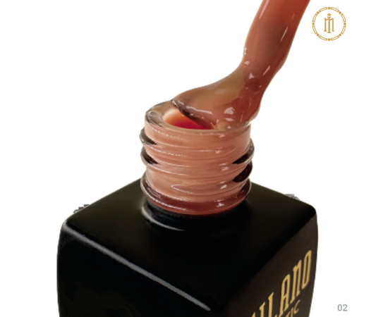 Изображение 2 База для гель лака Milano Base Defferent Color №02, 10 мл, Объем (мл, г): 10, Цвет: 02