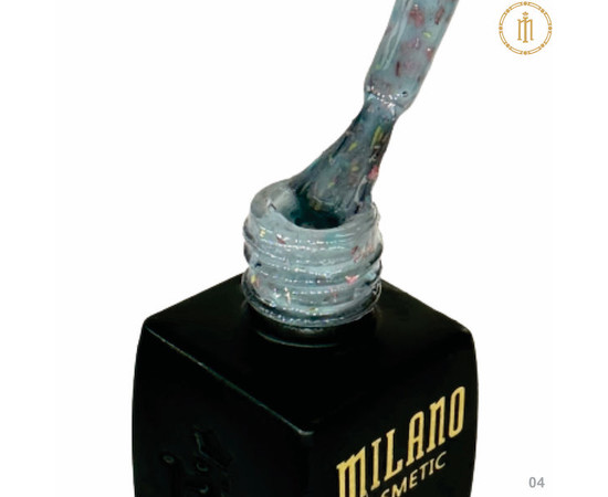 Зображення 2 База для гель лаку Milano Base Color Glass №04, 10 мл, Об'єм (мл, г): 10, Колір: 04