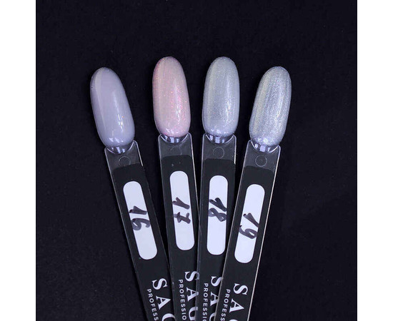 Зображення 3 Гель для нарощування Saga Builder Gel Veil №18 молочні перли з перламутром та шиммером, 15 мл, Об'єм (мл, г): 15, Колір: 018