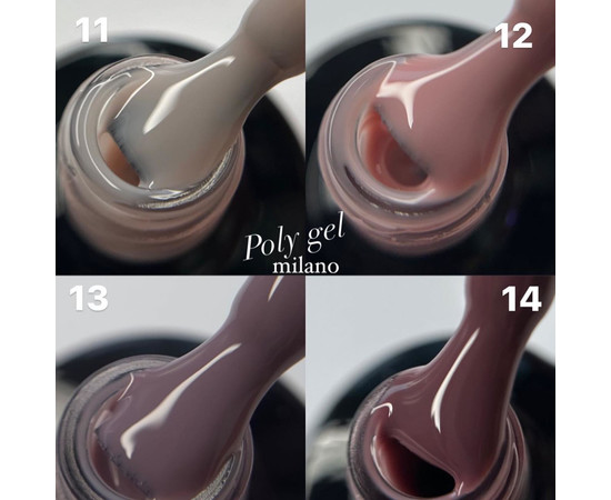 Изображение 2 Жидкий полигель Milano Liquid Poly Gel №14, 15 мл, Объем (мл, г): 15, Цвет: 14