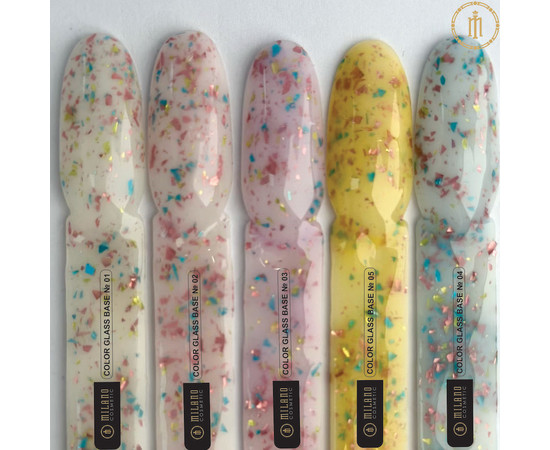 Зображення 3 База для гель лаку Milano Base Color Glass №04, 10 мл, Об'єм (мл, г): 10, Колір: 04