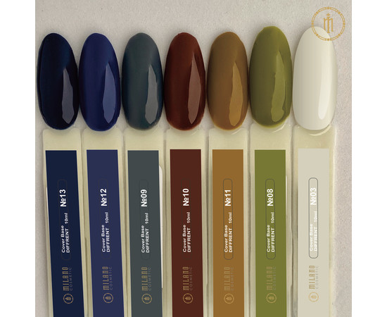 Зображення 3 База для гель лаку Milano Base Defferent Color №09, 10 мл, Об'єм (мл, г): 10, Колір: 09