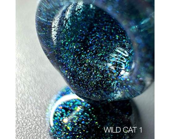 Зображення 2 Гель-лак Saga Wild Cat №01 бірюзовий смарагд, 9 мл, Об'єм (мл, г): 9, Колір: 01