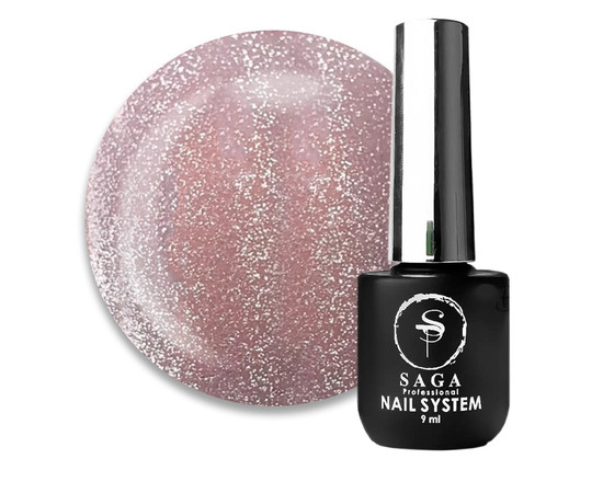 Изображение  Гель-лак Saga Glow Cat №03 брют роуз, 9 мл, Объем (мл, г): 9, Цвет: 03