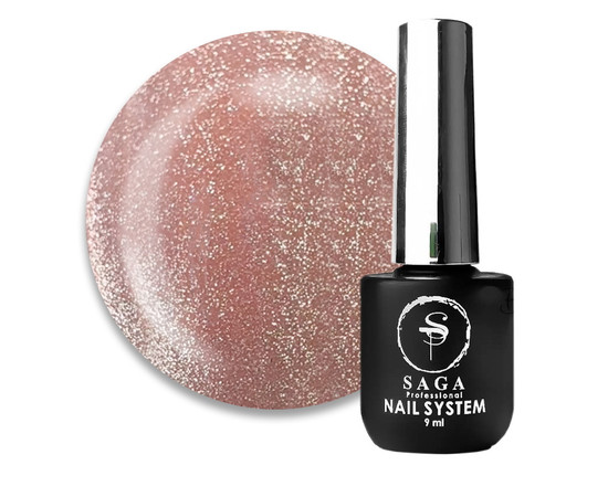 Изображение  Гель-лак Saga Glow Cat №04 розово-карамельный, 9 мл, Объем (мл, г): 9, Цвет: 04