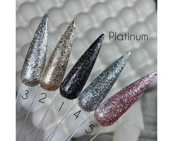 Зображення 3 Гель для дизайну Saga Platinum Paint №01 чорний, 5 мл, Об'єм (мл, г): 5, Колір: 01