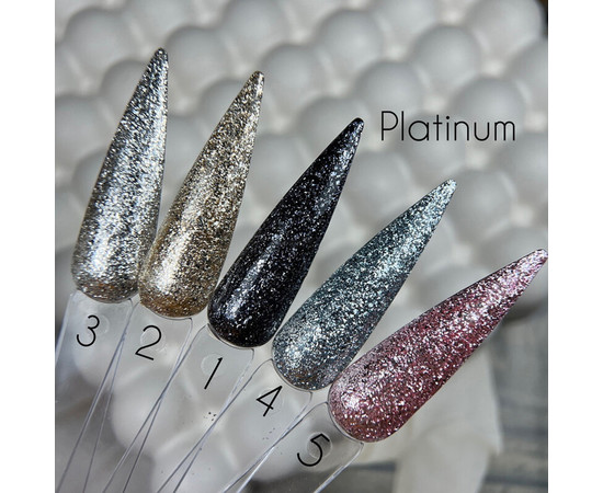 Зображення 3 Гель для дизайну Saga Platinum Paint №02 золотистий, 5 мл, Об'єм (мл, г): 5, Колір: 02