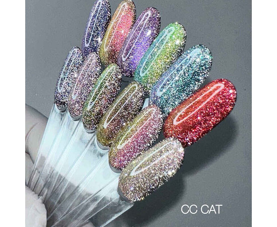 Изображение 4 Гель-лак Saga Wild Cat №04 розово-малиновый с золотом, 9 мл, Объем (мл, г): 9, Цвет: 04