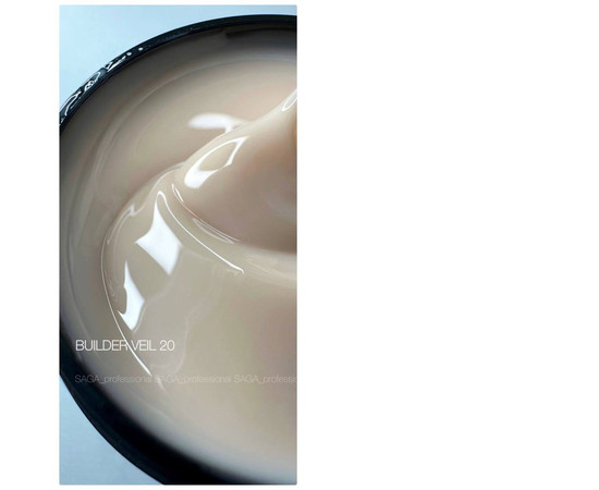 Изображение 2 Гель для наращивания Saga Builder Gel Veil №20, 30 мл, Объем (мл, г): 30, Цвет: 20