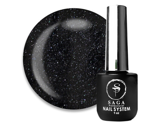 Изображение  Топ для гель-лака без липкого слоя Saga Top Crush №05 с мелкими мерцающими блестками, 9 мл, Объем (мл, г): 9, Цвет: 05
