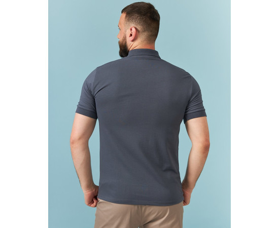 Зображення 2 Медичне поло чоловіче темно-сіре р. L, "БІЛИЙ ХАЛАТ" 148-408-700, Розмір: L, Цвет: темно-сірий