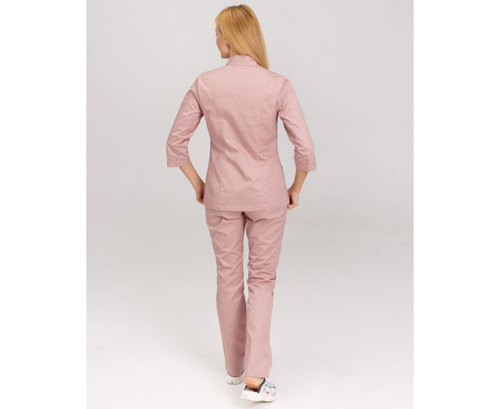 Изображение 2 Медицинский костюм женский Сакура лиловый р. 46, "БЕЛЫЙ ХАЛАТ" 124-401-678, Размер: 46, Цвет: лиловый