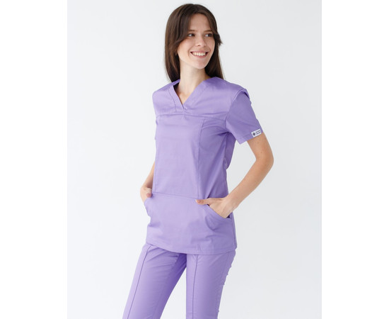 Зображення 3 Медичний костюм жіночий Топаз лавандовий р. 52, "БІЛИЙ ХАЛАТ" 137-353-705, Розмір: 52, Цвет: лавандовий